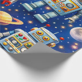 Papier Cadeau Robot exploration cos (Coin)