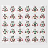 Papier Cadeau robot Noël (Plat)