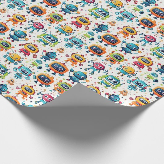 Papier Cadeau Robots (Coin)