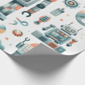 Papier Cadeau Robots (Coin)