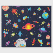 Papier Cadeau Robots dans l'espace extra-atmosphérique (Med. (Plat)