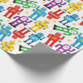 Papier Cadeau Robots et Aliens de science-fiction Enfants Annive (Coin)