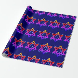 Papier Cadeau Roch Hachana 5787 Nouvel An juif personnalisable