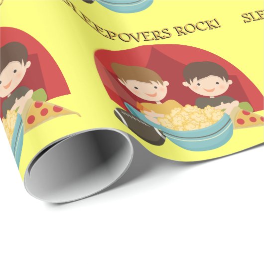 Papier Cadeau Roche de Sleepovers (Coin rond)
