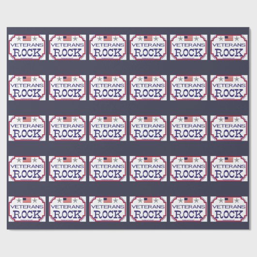 Papier Cadeau Roche de vétérans (Plat)