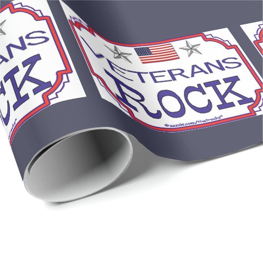 Papier Cadeau Roche de vétérans (Coin rond)