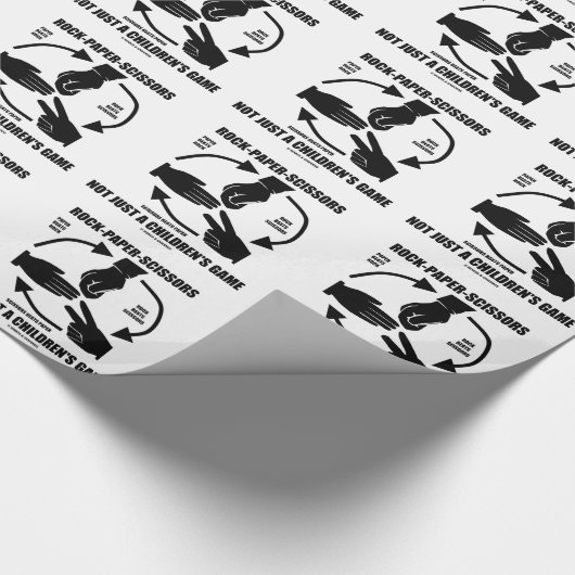 Papier Cadeau Roche-Papier-Ciseaux pas simplement un jeu (Coin)