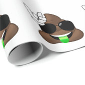 Papier Cadeau Roche sur la dunette d'Emoji (Coin rond)