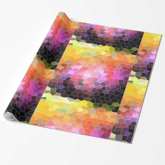 Papier Cadeau Rochers du coucher de soleil (Déroulé)