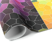 Papier Cadeau Rochers du coucher de soleil (Coin rond)