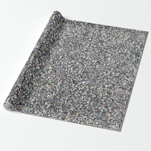 Papier Cadeau Roches grises rustiques texture motif (Déroulé)