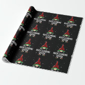 Papier Cadeau Rock Climbing Gnome Buffalo Plaid Matching Family (Déroulé)
