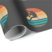 Papier Cadeau Rock Escalade Climber Retro (Coin rond)