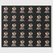 Papier Cadeau Rock n Roll Funny Sushi Roll Pun Dark BG (Plat)
