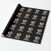 Papier Cadeau Rock n Roll Funny Sushi Roll Pun Dark BG (Déroulé)