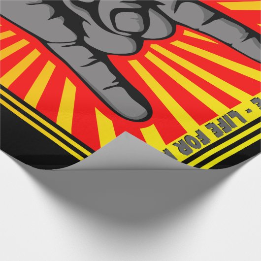 Papier Cadeau Rock & Roll (Coin)