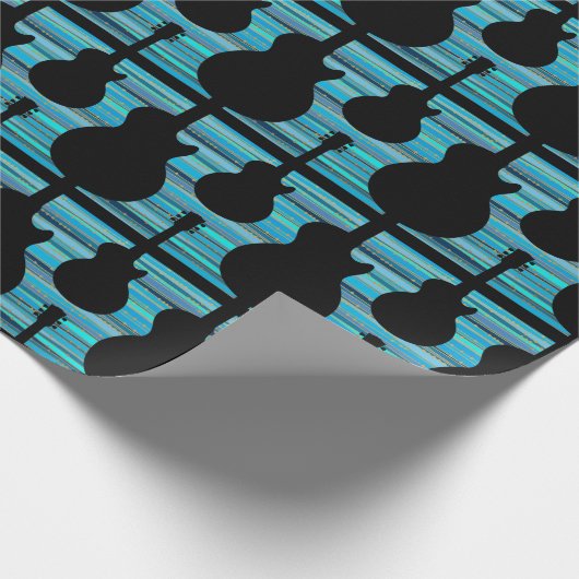 Papier Cadeau Rock & Roll Guitare Musique Instrument Musicien Ca (Coin)