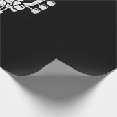 Papier Cadeau Rock & Roll Skeleton Guitare Musique LoWrapping Pa (Coin)