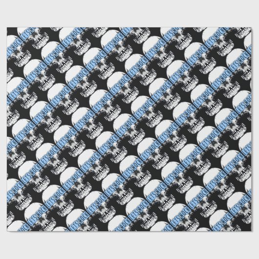 Papier Cadeau Rock Skull (Plat)