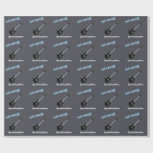 Papier Cadeau Rock Star Birthday Boy (Plat)