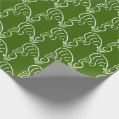 PAPIER CADEAU ROCKABILLY YELL (À FEUILLAGE PERSISTANT) (Coin)