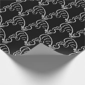 PAPIER CADEAU ROCKABILLY YELL (NOIR) (Coin)