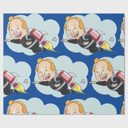 Papier Cadeau Rocket Man (Plat)