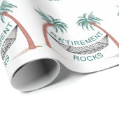 Papier Cadeau Rocks de retraite (Coin rond)