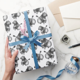 Papier Cadeau Rockstar Capybara