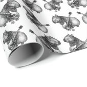 Papier Cadeau Rockstar Capybara (Coin rond)