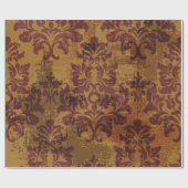 Papier Cadeau Rococo baroque sans couture motif (Plat)
