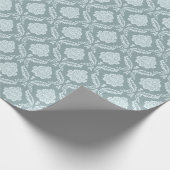 Papier Cadeau Rococo Damask Rpt Pattern Duck Egg Blue+Teal (Coin)