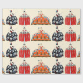 PAPIER CADEAU ROCOCO LADIES ART DÉCO DESIGN MODE COSTUME (Plat)