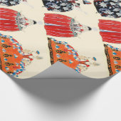 PAPIER CADEAU ROCOCO LADIES ART DÉCO DESIGN MODE COSTUME (Coin)