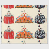 PAPIER CADEAU ROCOCO LADIES ART DÉCO DESIGN MODE COSTUME (Plat)
