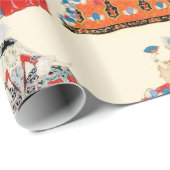 PAPIER CADEAU ROCOCO LADY ART DÉCO MODE COSTUME DESIGNER (Coin rond)