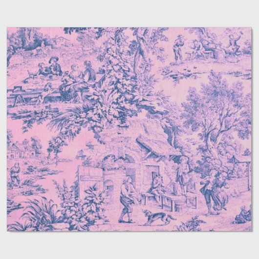 Papier Cadeau Rococo Rococo Rococo Style Rustique Découpage (Plat)