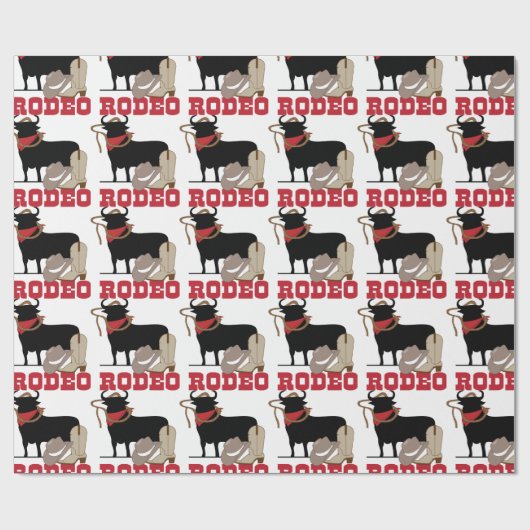 Papier Cadeau Rodéo (Plat)
