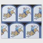 Papier Cadeau Rodeo Cowboy (Plat)