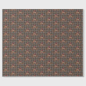 Papier Cadeau Rodeo Cowboy Plaid (Plat)