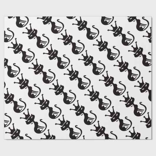 Papier Cadeau Roi de chat (Plat)