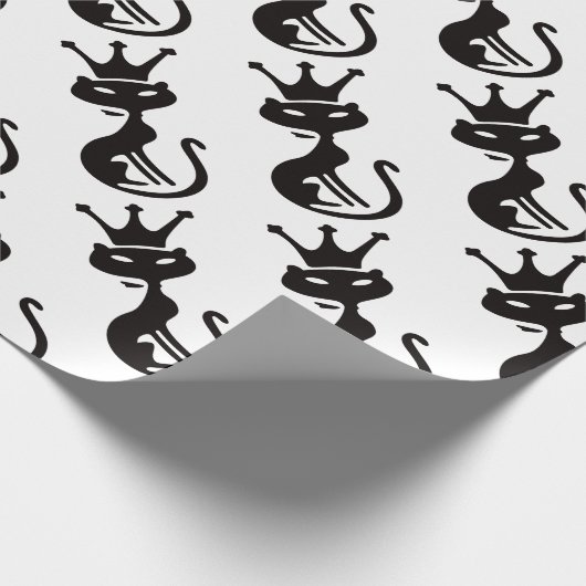 Papier Cadeau Roi de chat (Coin)