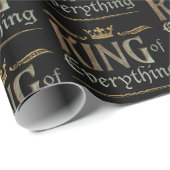 Papier Cadeau ROI de tout Père Letter Jésus de la Couronne (Coin rond)