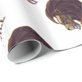 Papier Cadeau Roi du Grill (Coin rond)