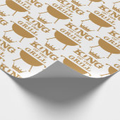 Papier Cadeau Roi Du Grill, Or (Coin)