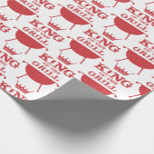 Papier Cadeau Roi Du Grill, Rouge (Coin)