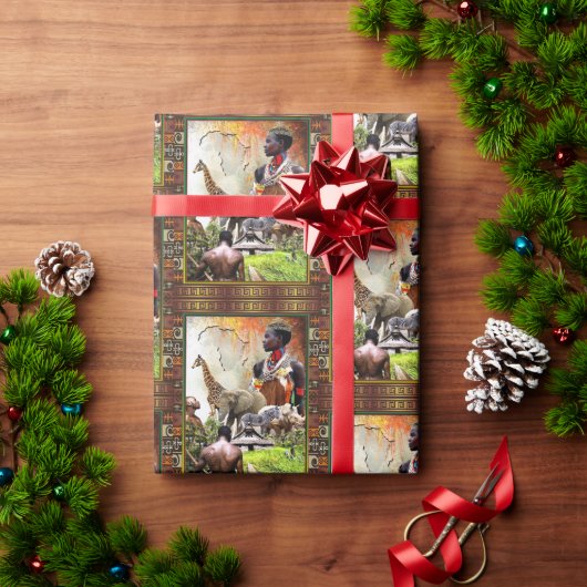 Papier Cadeau Roi féminine (Cadeau de vacances)