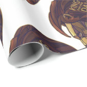 Papier Cadeau Roi pour le jour (Coin rond)