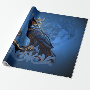 Papier Cadeau Rois du ciel et du pays, le hibou majestueux