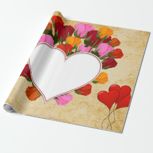 Papier Cadeau rôle de cadeau Jour de San Valentin